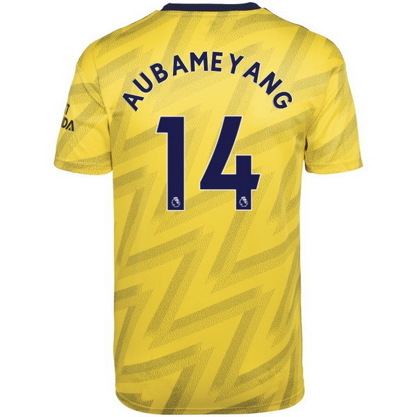 Camiseta Arsenal NO.14 Aubameyang 2ª Kit 2019 2020 Amarillo